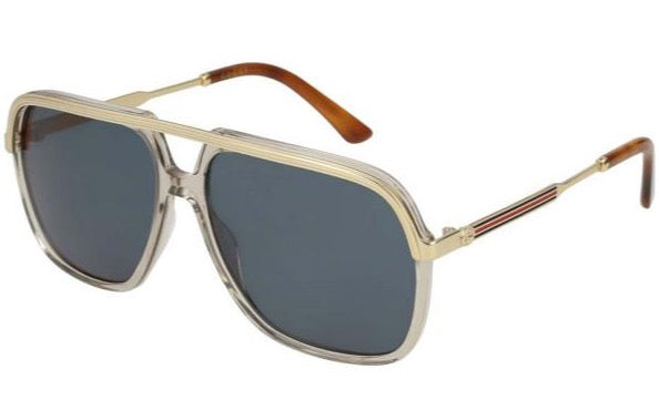 Gucci GG0200S Aviator Sunglasses in Clear