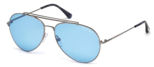 Tom Ford Indiana FT0497 Aviator Sunglasses in Blue