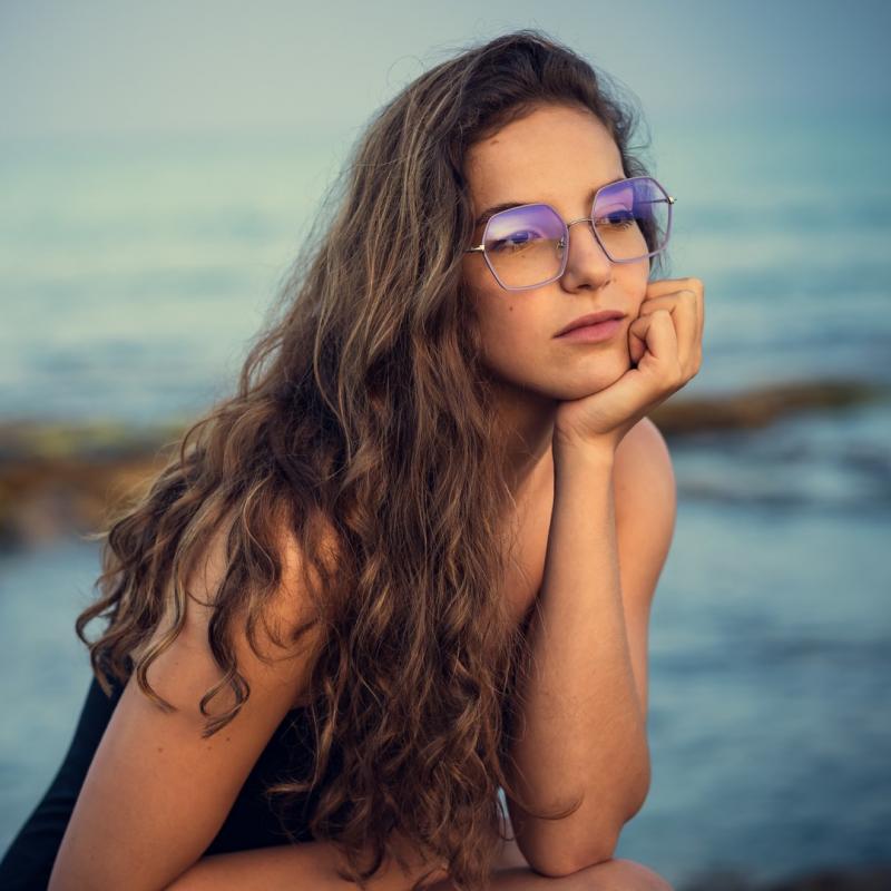 Tom Ford FT5615 Bluelight Frames in Purple