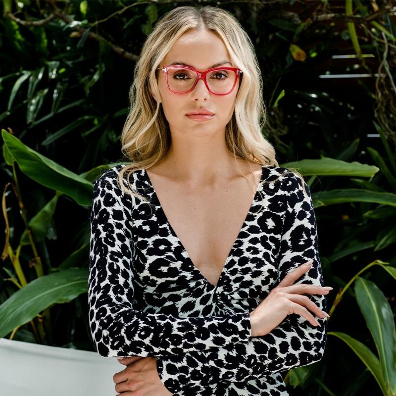 Tom Ford FT5704-B Red Bluelight Frames