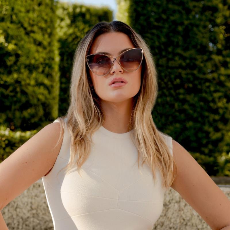 Tom Ford Leila FT0786 Cat Eye Sunglasses in Violet Gradient