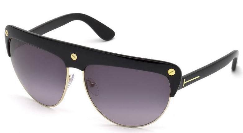 Tom Ford Liane FT0318 Flat Top Sunglasses in Black