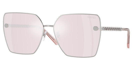 Versace VE2270D Sunglasses in Silver Lilac Mirror