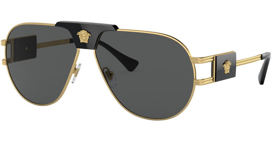 Versace VE2252 Medusa Aviator Sunglasses in Black